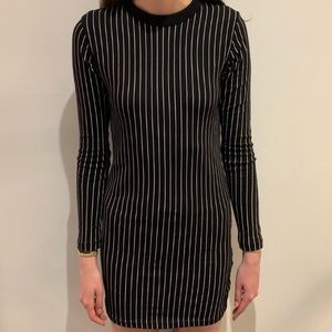 Zara Knit Striped Mini Dress